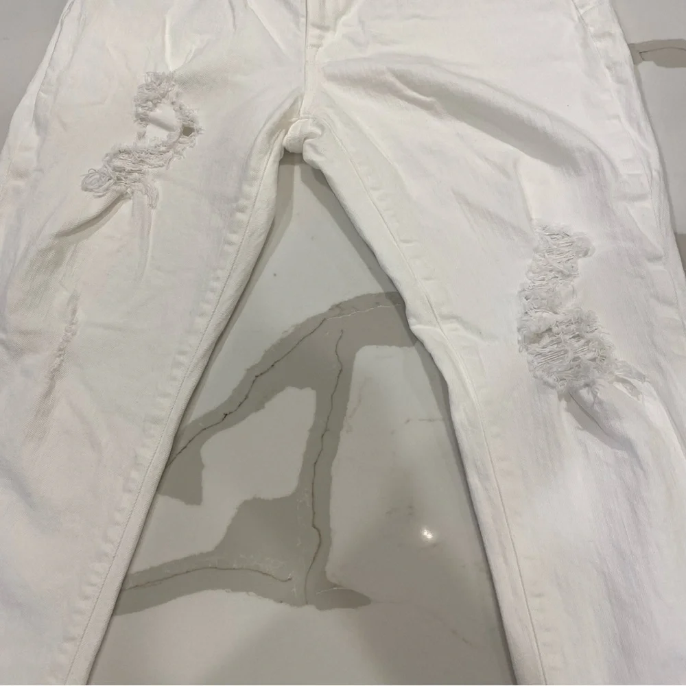 J.Crew Point Sur High rise slim boy White denim jeans - Picture 10 of 13